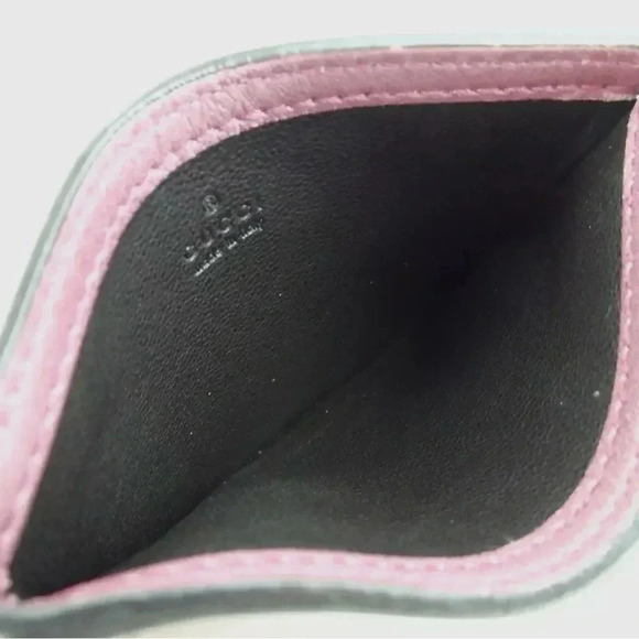 Authentic GUCCI 282089・534041 Micro Guccisima Card Case leather Pink - Picture 5 of 12